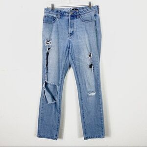 Volcom Light Wash Destroyed Denim Skinny Jeans